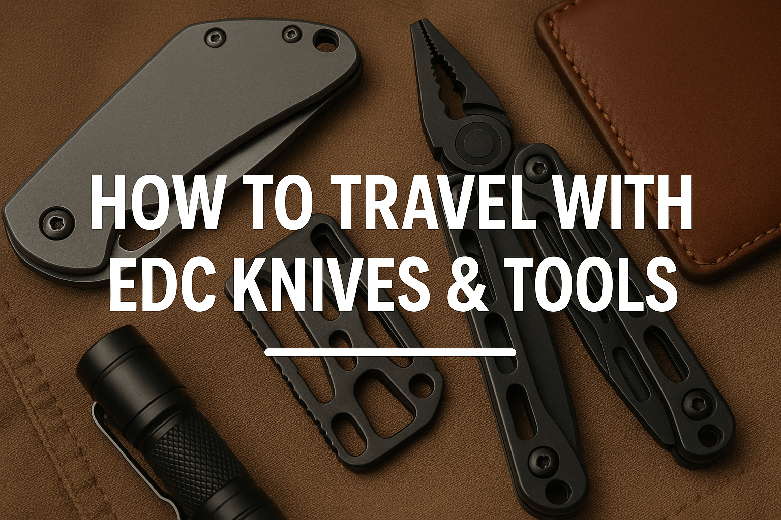 How to Travel With EDC Knives & Tools: Airport Rules, Customs Tips, & More - PICHI DESIGN