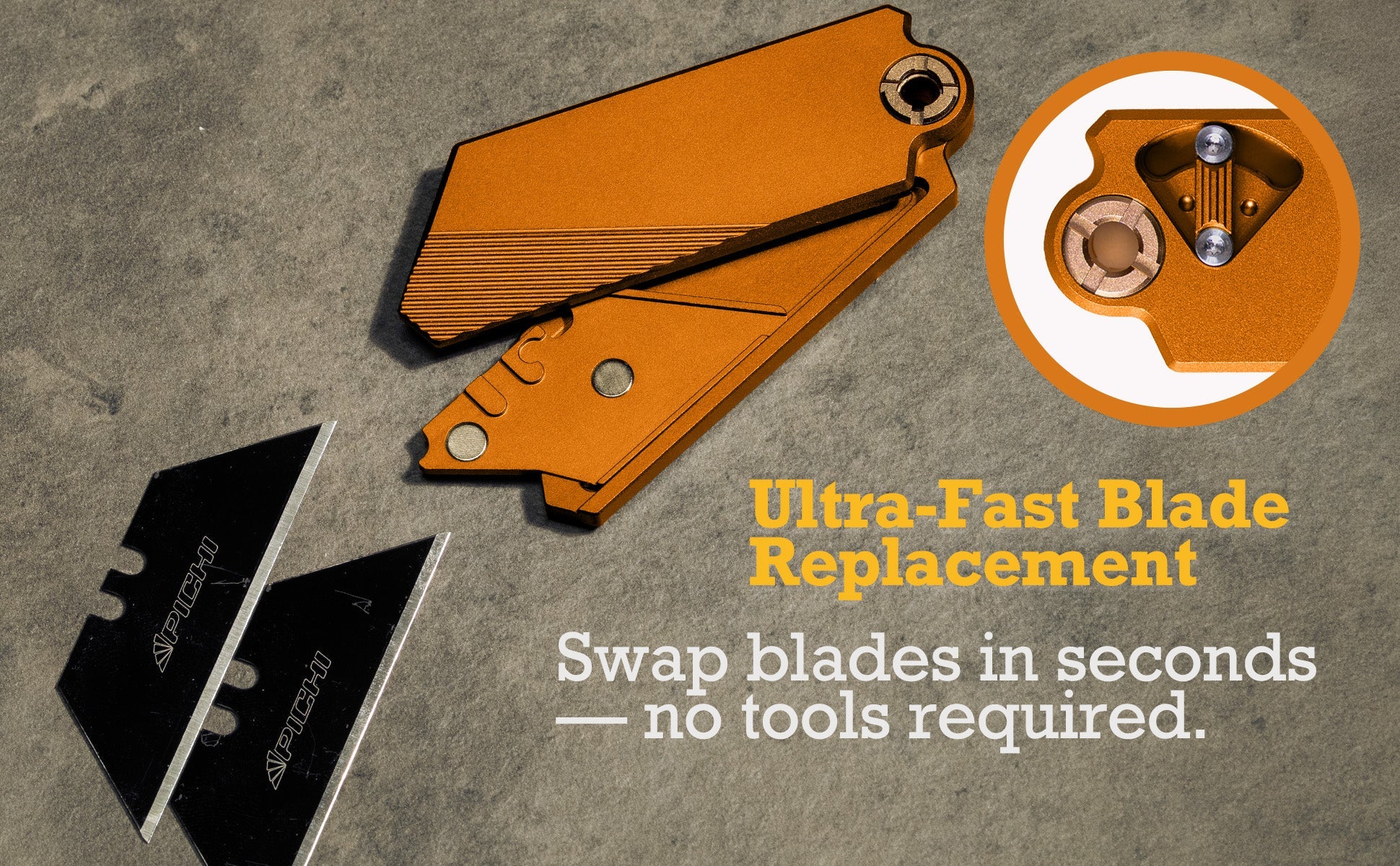 Aluminum Utility Knife with Free TPU Case - PICHI DESIGN