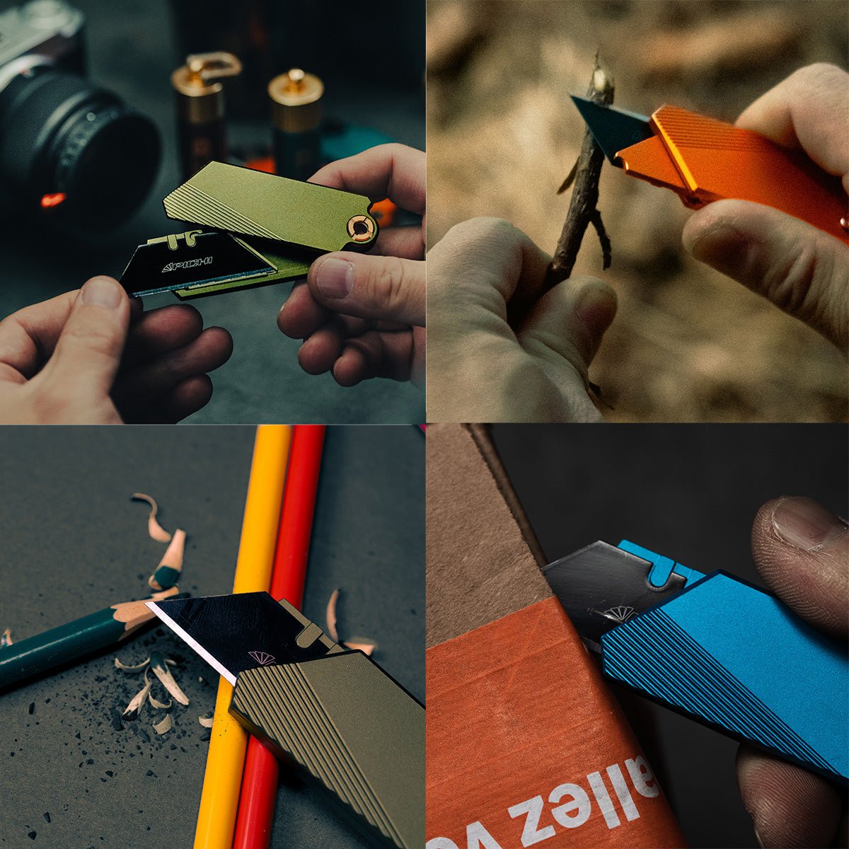 Aluminum Utility Knife with Free TPU Case - PICHI DESIGN