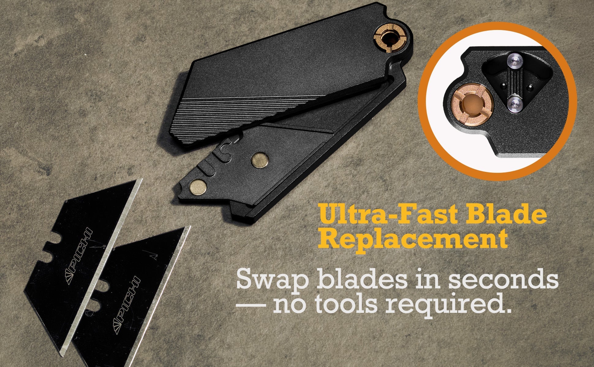Aluminum Utility Knife with Free TPU Case - PICHI DESIGN