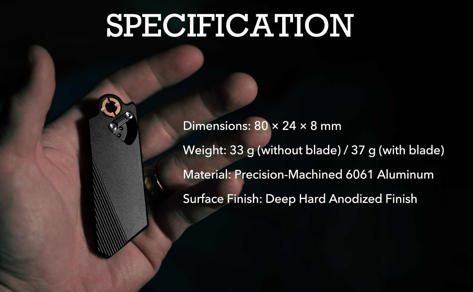 Aluminum Utility Knife with Free TPU Case - PICHI DESIGN