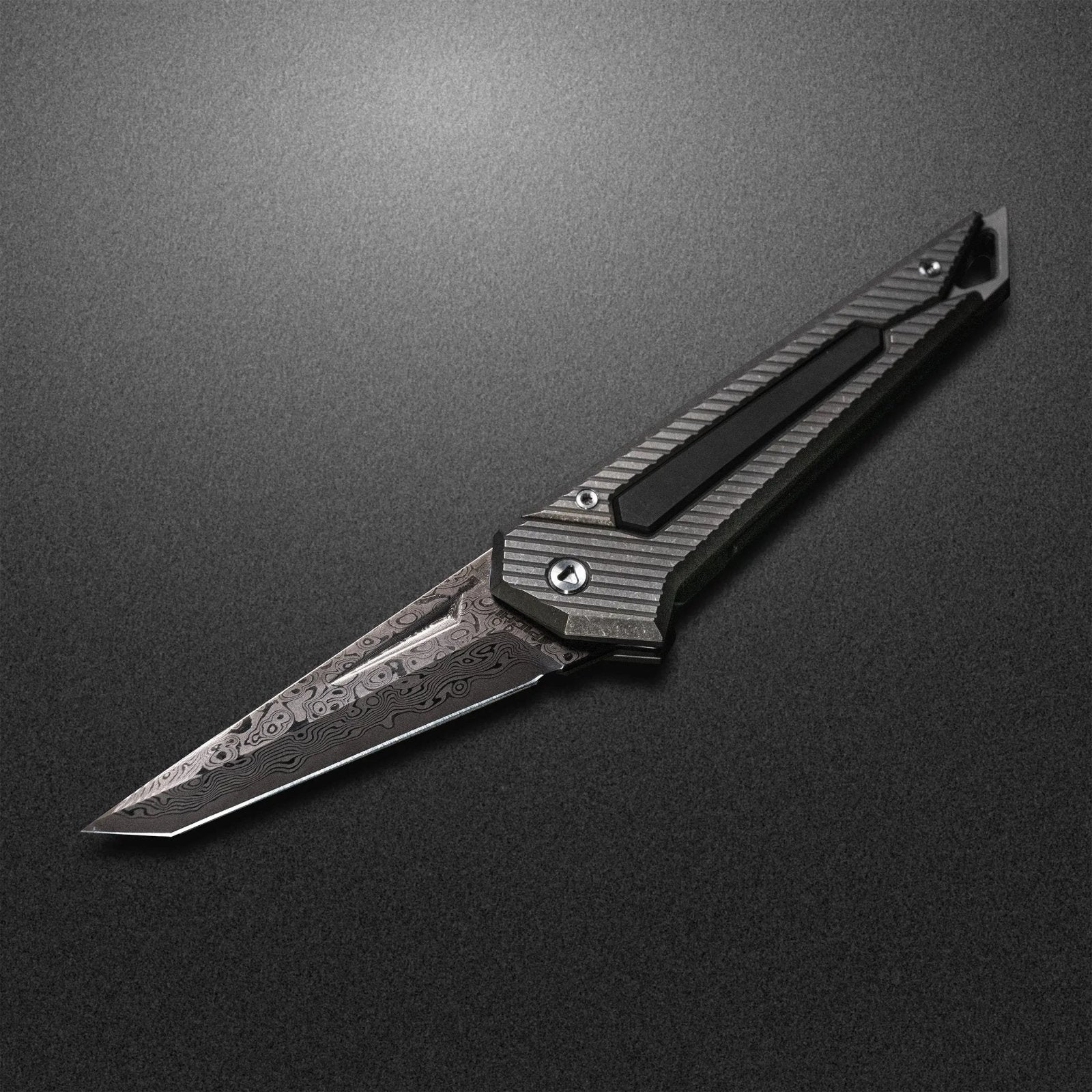 Damascus KAMETA - SW Titanium - PICHI DESIGN