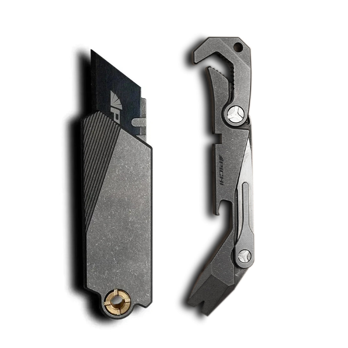 G9 Utility Knife (Titanium/Brass) - PICHI DESIGN