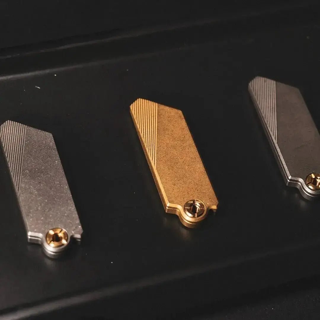 🌟Spring Sale🌟 PICHI G9 Utility Knife (Titanium/Brass) - PICHI DESIGN