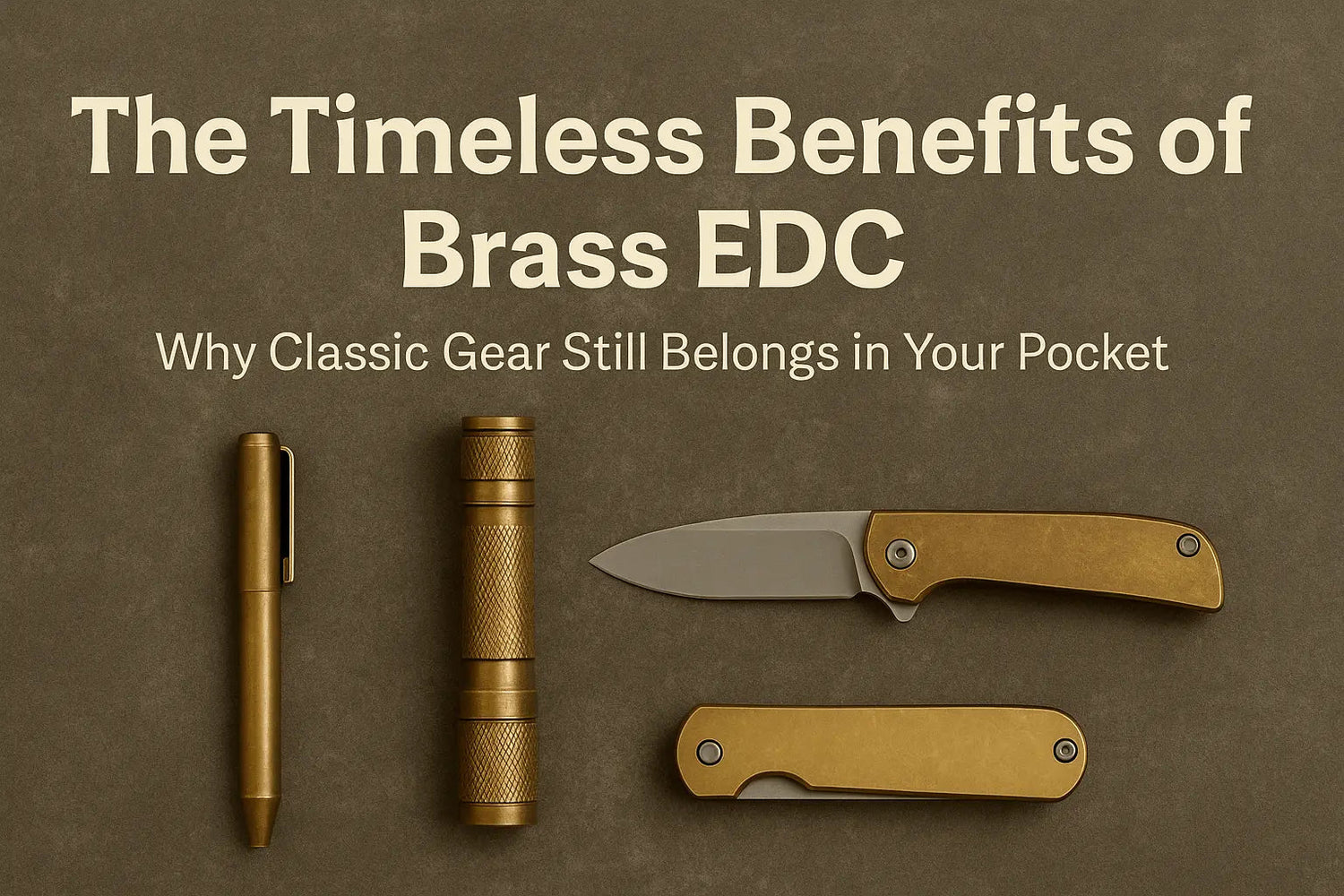 The Benefits of Brass EDC: Timeless Gear That Ages Beautifully - PICHI DESIGN