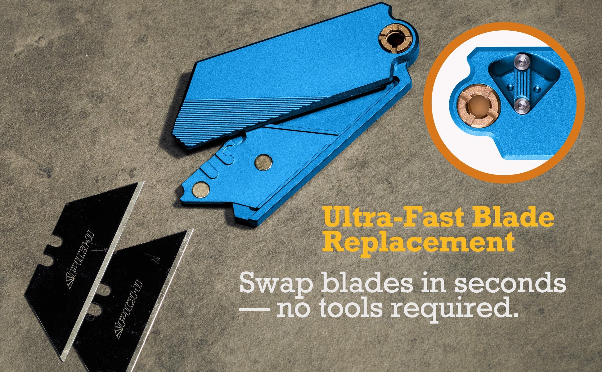 Aluminum Utility Knife with Free TPU Case - PICHI DESIGN