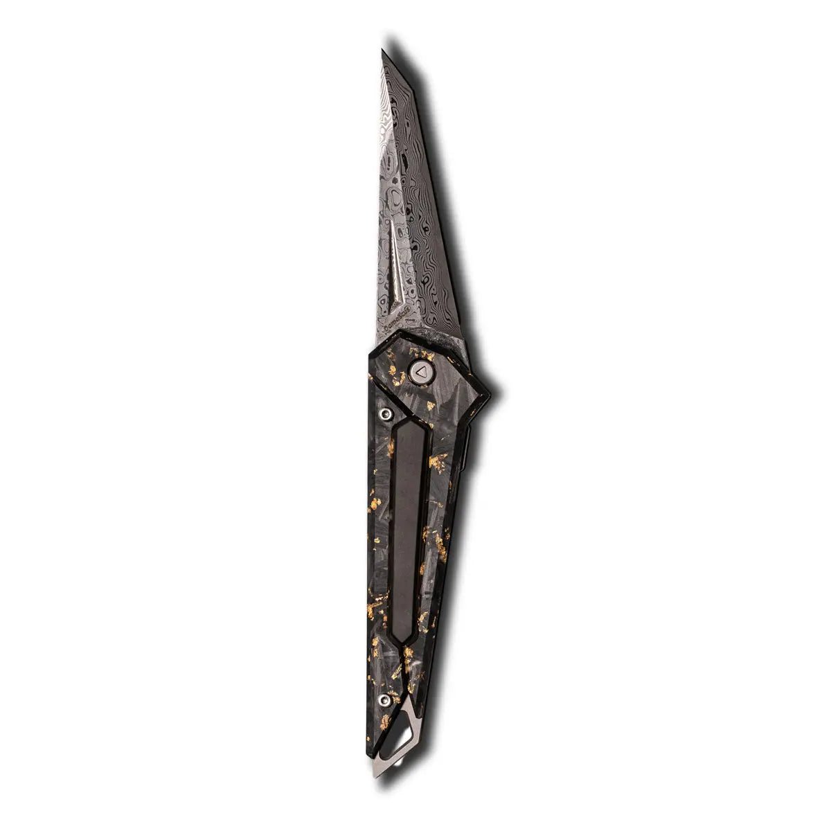 Damascus KAMETA - Gold Foil CF Scales - PICHI DESIGN