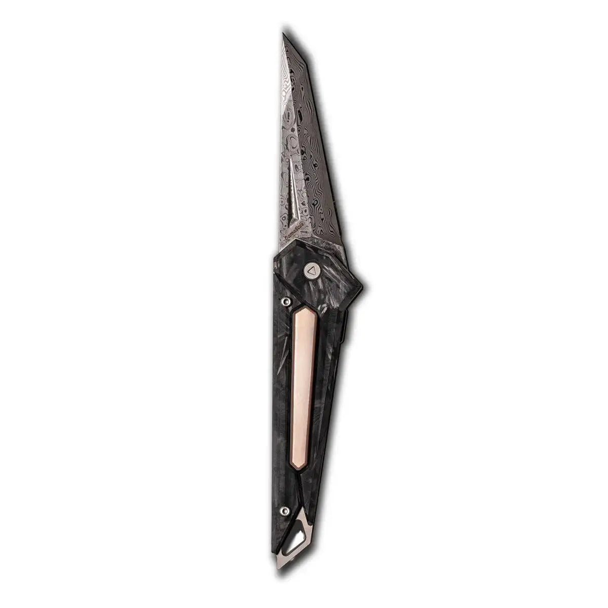 Damascus KAMETA - Marbled Carbon Fiber - PICHI DESIGN
