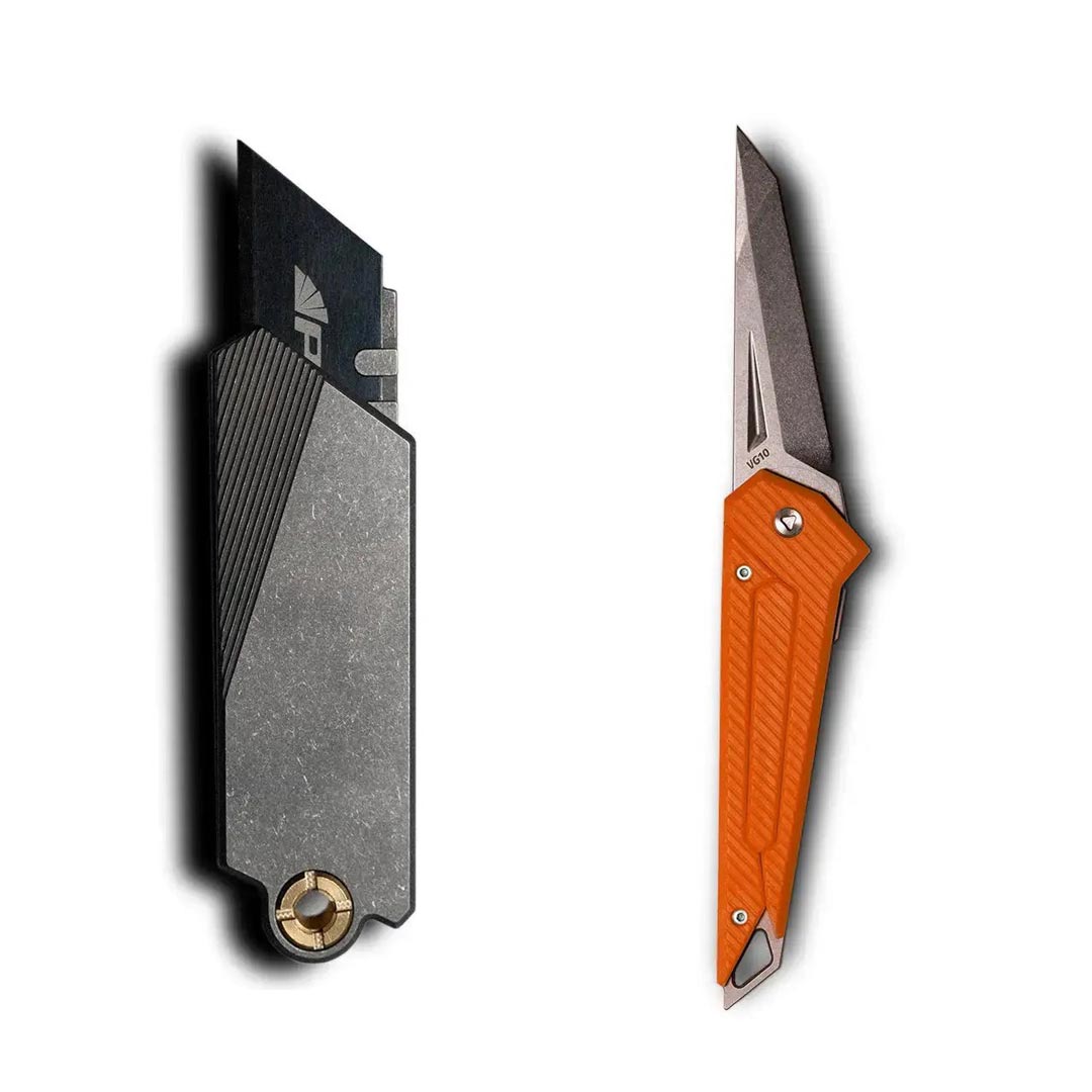 G9 Utility Knife (Titanium/Brass) - PICHI DESIGN