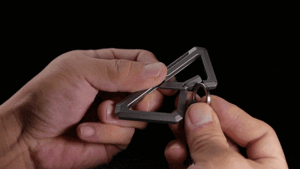 Titanium Clip, Titanium Mini Carabiner