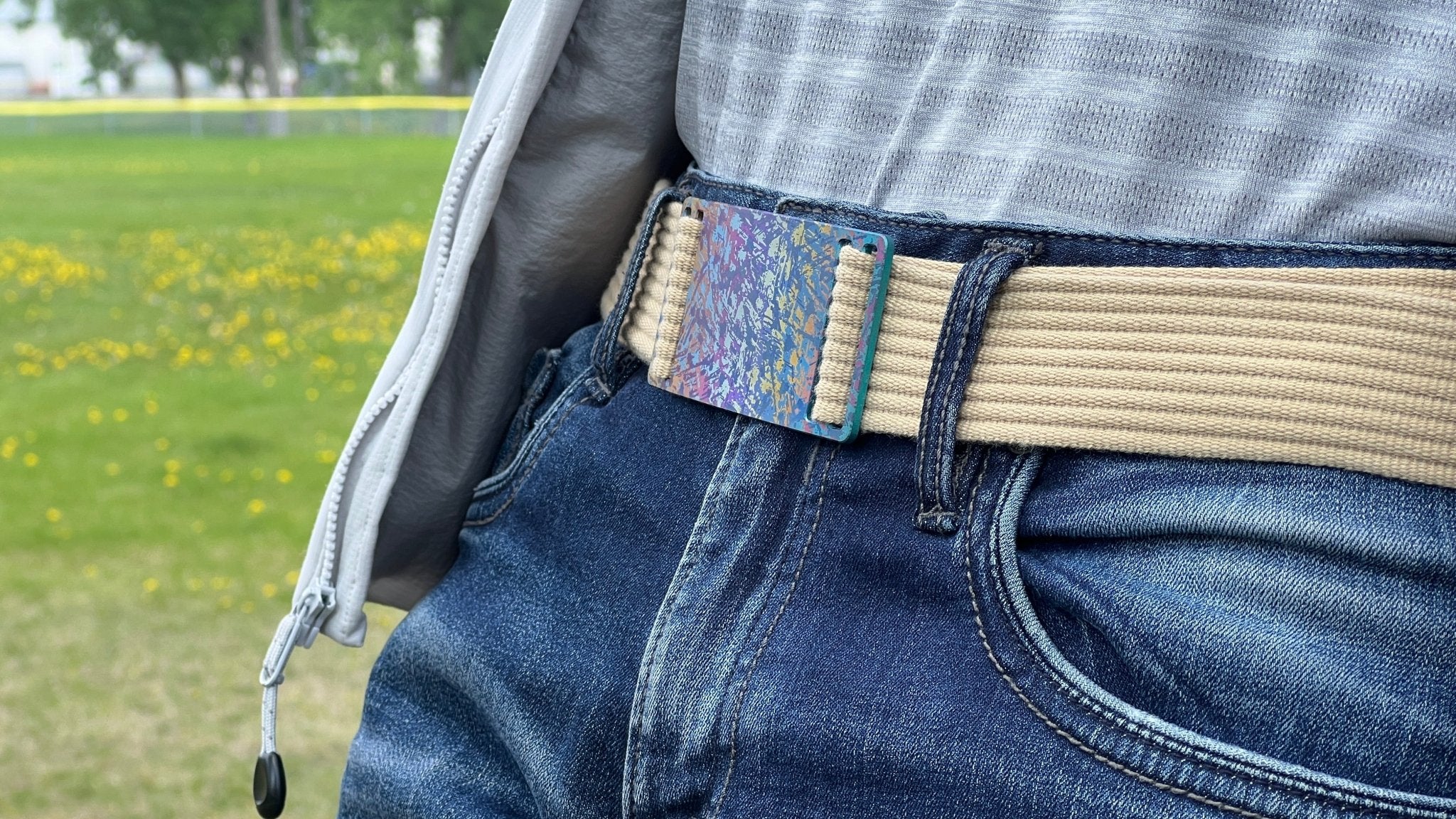 SnapTi Titanium Buckle & Belt (Adapts to waist sizes from 28 to 42 inches) - PICHI DESIGN