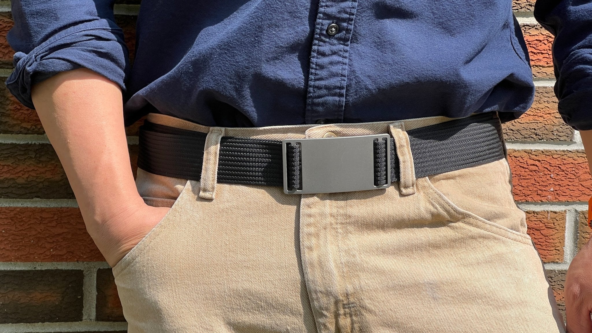 SnapTi Titanium Buckle & Belt (Adapts to waist sizes from 28 to 42 inches) - PICHI DESIGN