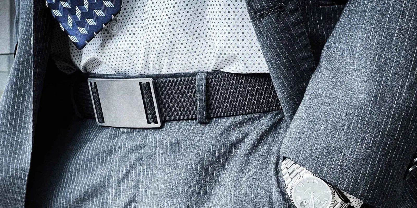 SnapTi Titanium Buckle & Belt (Adapts to waist sizes from 28 to 42 inches) - PICHI DESIGN