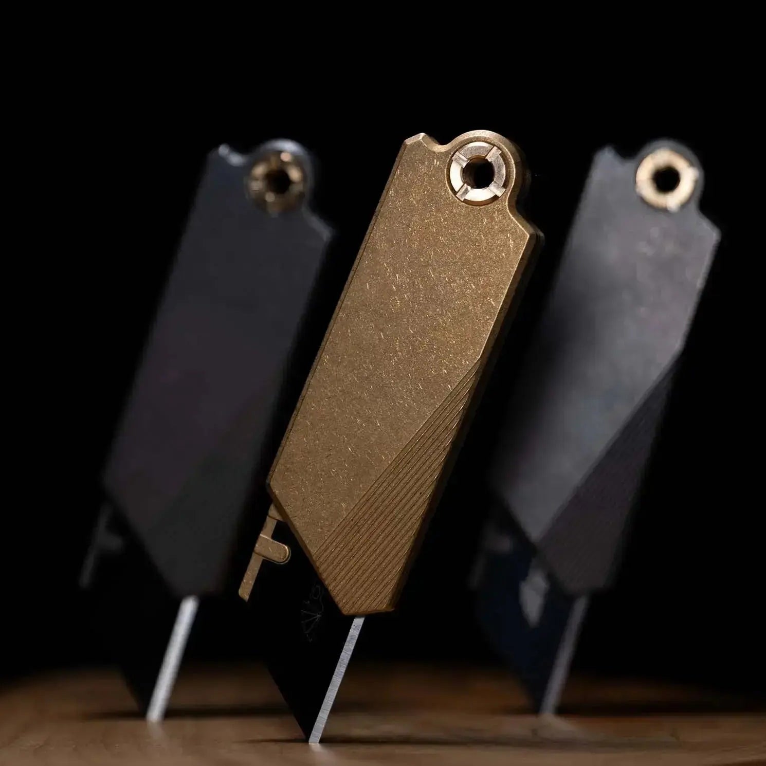 🌟Spring Sale🌟 PICHI G9 Utility Knife (Titanium/Brass) - PICHI DESIGN