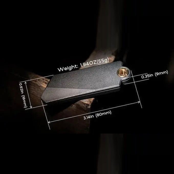 🌟Winter Sale🌟 PICHI G9 Utility Knife (Titanium/Brass) - PICHI DESIGN